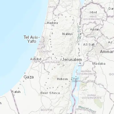Map showing location of Bayt ‘Anān (31.850690, 35.112480)
