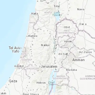 Map showing location of Bayt Dajan (32.193030, 35.371270)