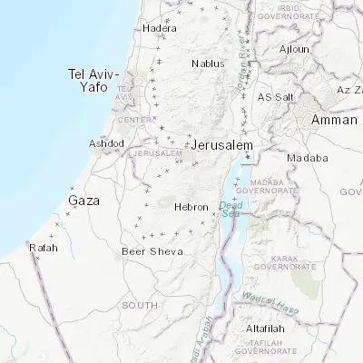 Map showing location of Bayt Fajjār (31.624430, 35.154570)