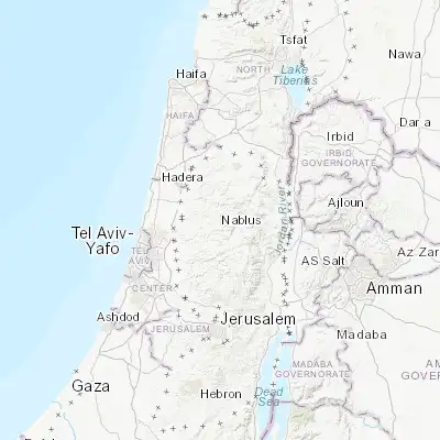 Map showing location of Bayt Ībā (32.237190, 35.209770)