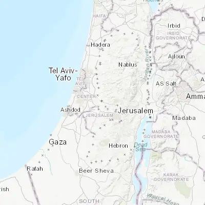 Map showing location of Bayt Sīrā (31.887800, 35.046230)