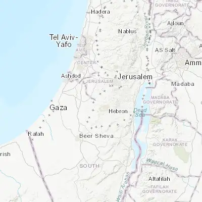 Map showing location of Bayt Ūlā (31.596180, 35.029600)