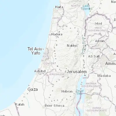 Map showing location of Bet Arye (32.033330, 35.050000)