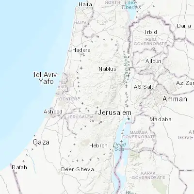 Map showing location of Bīr Zayt (31.969590, 35.194080)