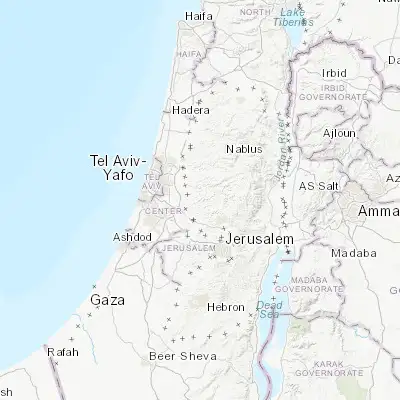 Map showing location of Dayr Abū Mash‘al (31.998810, 35.068440)