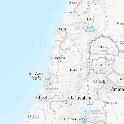 Map showing location of Dayr al Ghuşūn (32.352440, 35.076890)