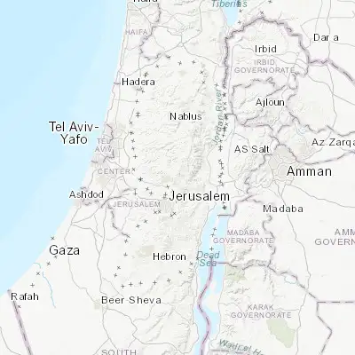 Map showing location of Dayr Dibwān (31.911120, 35.266610)