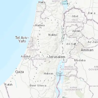 Map showing location of Dūrā al Qar‘ (31.958630, 35.227140)