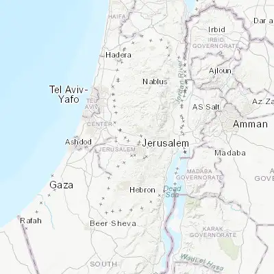 Map showing location of Givat Zeev (31.861450, 35.168610)