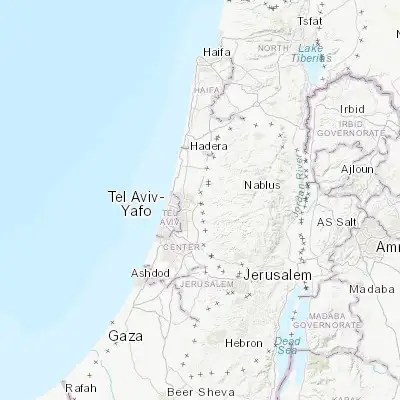 Map showing location of Ḩablah (32.165230, 34.977480)