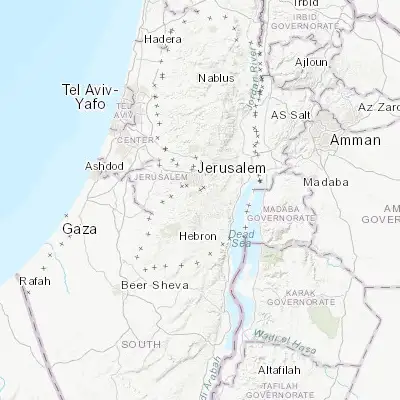 Map showing location of Jannātah (31.669590, 35.219610)