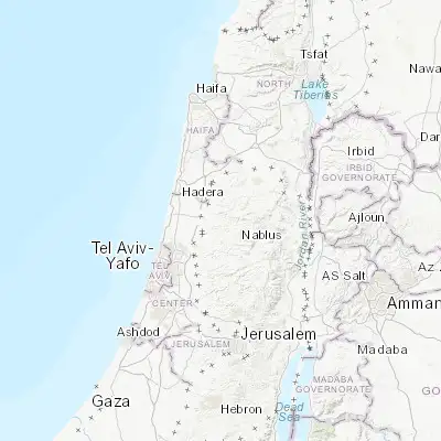 Map showing location of Kafr al Labad (32.299670, 35.109550)