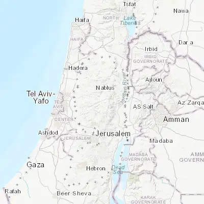 Map showing location of Qabalān (32.101820, 35.289380)