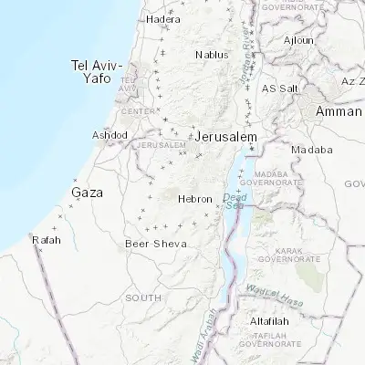 Map showing location of Sa‘īr (31.578550, 35.140170)