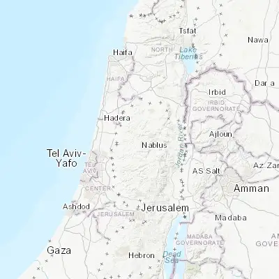 Map showing location of Sabasţīyah (32.275620, 35.198730)