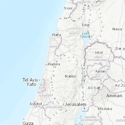 Map showing location of Ya‘bad (32.445660, 35.168220)
