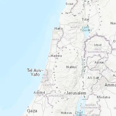 Map showing location of Zaytā (32.385600, 35.051220)