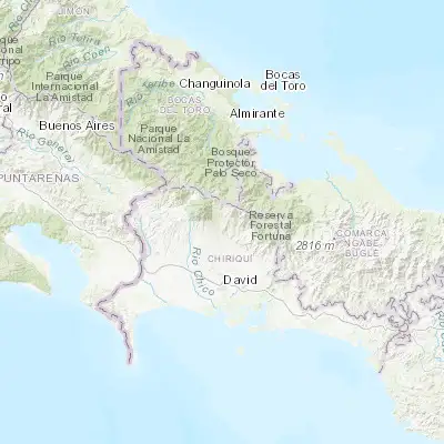 Map showing location of Alto Boquete (8.736150, -82.433310)