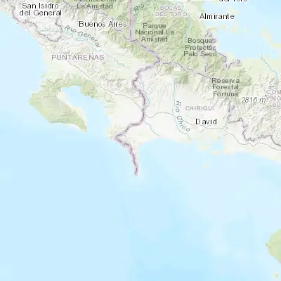 Map showing location of El Palmar (8.305630, -82.850810)