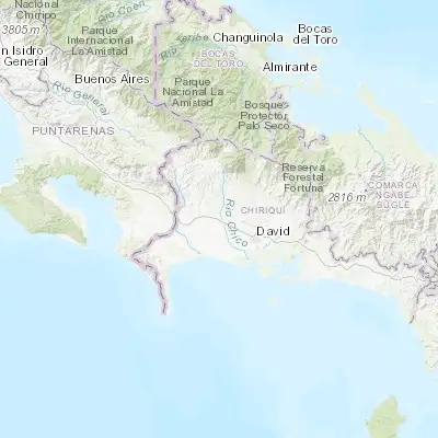 Map showing location of La Concepción (8.516670, -82.623930)