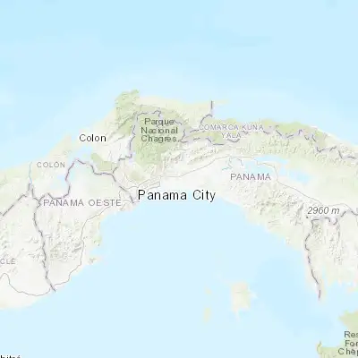 Map showing location of Pacora (9.082520, -79.289570)
