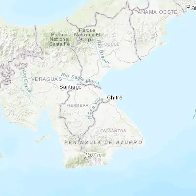 Map showing location of Parita (7.996090, -80.520010)