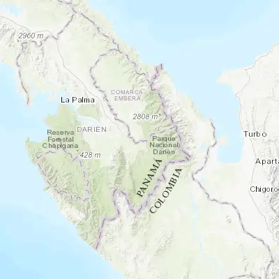 Map showing location of Unión Chocó (8.084040, -77.535070)