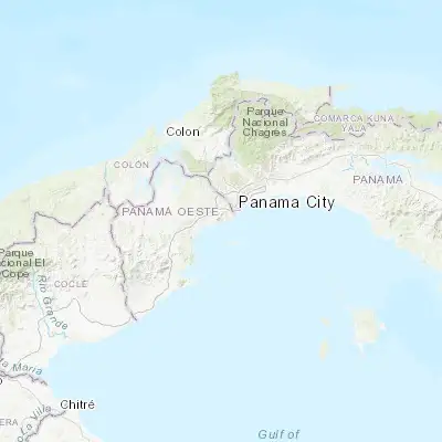 Map showing location of Veracruz (8.893190, -79.623380)