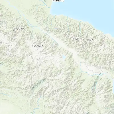 Map showing location of Kainantu (-6.288720, 145.865480)