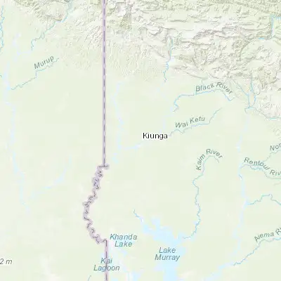 Map showing location of Kiunga (-6.121930, 141.290610)