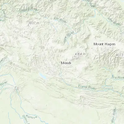 Map showing location of Mendi (-6.147550, 143.656330)