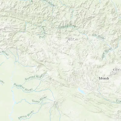 Map showing location of Tari (-5.845000, 142.946670)