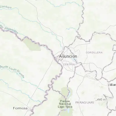 Map showing location of Asunción (-25.286460, -57.647000)