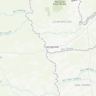 Map showing location of Concepción (-23.399850, -57.432360)