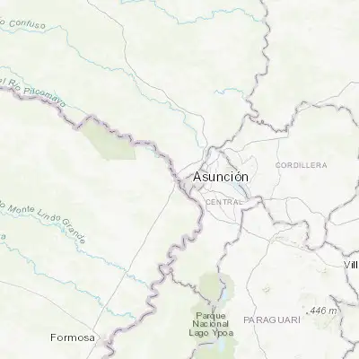Map showing location of Nanawa (-25.279300, -57.703070)