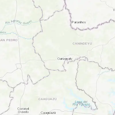 Map showing location of San Isidro de Curuguaty (-24.471840, -55.692270)