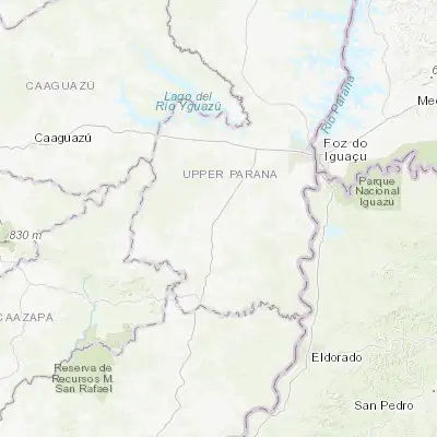 Map showing location of Santa Rita (-25.796320, -55.088470)