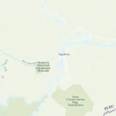 Map showing location of Belen (-3.760160, -73.249700)