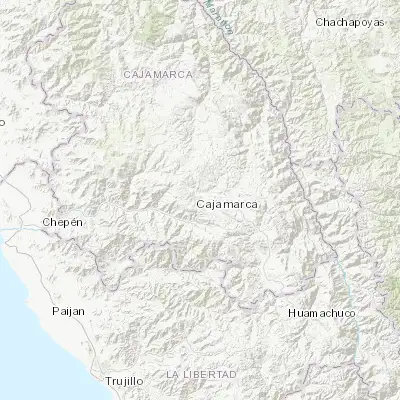Map showing location of Cajamarca (-7.163780, -78.500270)