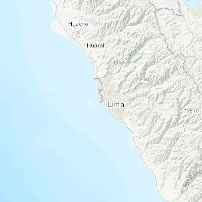 Map showing location of Carmen De La Legua Reynoso (-12.053540, -77.098020)