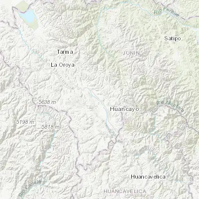 Map showing location of Concepción (-11.917620, -75.314010)