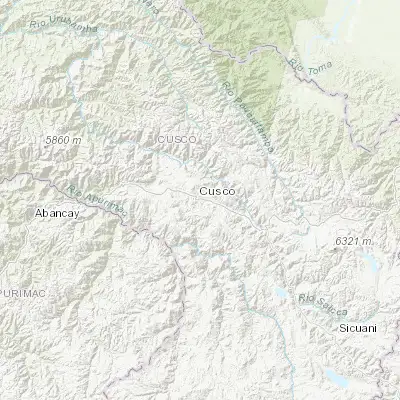 Map showing location of Cusco (-13.522640, -71.967340)