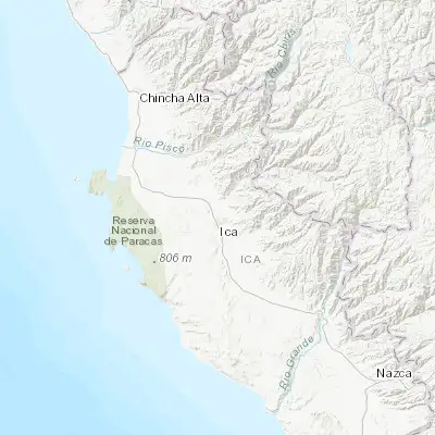 Map showing location of Fonavi (-14.032820, -75.736970)
