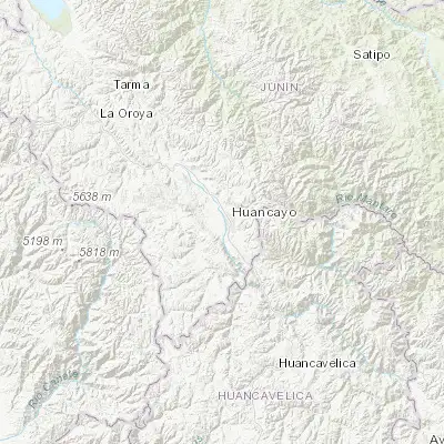 Map showing location of Huamancaca Chico (-12.079930, -75.245230)