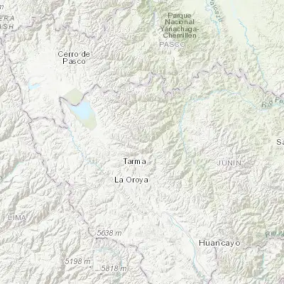 Map showing location of Huasahuasi (-11.265270, -75.647220)
