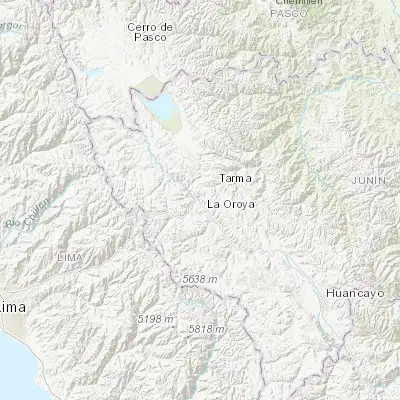 Map showing location of La Oroya (-11.518930, -75.899350)