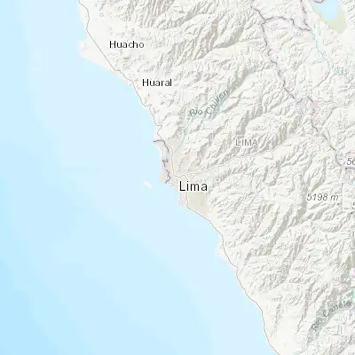 Map showing location of Lima (-12.043180, -77.028240)