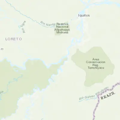 Map showing location of Nauta (-4.505610, -73.580260)