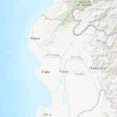 Map showing location of Nuevo Sullana (-4.921080, -80.726950)