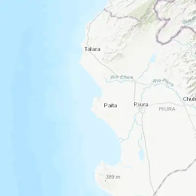 Map showing location of Paita (-5.089170, -81.114440)